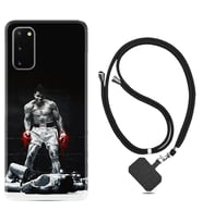 Samsung A02S A03S A10 A12 A13 A21S A22 Kılıf Boyun Askılı Silikon Moon Baloon 1369