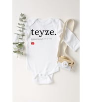 Unisex Bebek Beyaz Teyze Tdk Çıtçıtlı Body