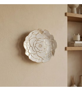 GÜRAL PORSELEN Rose Premium El Dekoru Dekoratif Porselen Tabak 21 cm