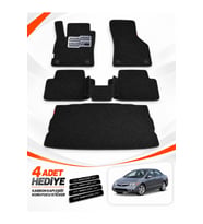 HONDA CİVİC-FD6-SEDAN (2006-2011) Uyumlu EVA Oto Paspas Bagaj Paspası Dahil Siyah