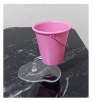 Desk Bucket Dekoratif Bardak Kalemlik Pembe