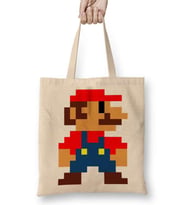 Süper Mario Nintendo Atari Bez Çanta Uzun Saplı