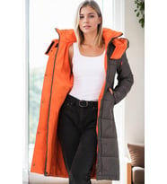 Dewberry Kadın %100 Polyester Kaban Antrasit Z9738 Günlük Dış Giyim, Şehir ve Ofis Stili, Hafta Sonu Kombini