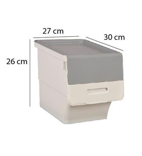 Motek Tekerlekli Eşya Ve Erzak Kutusu Organizer12 LT X 1ADET (Gri)