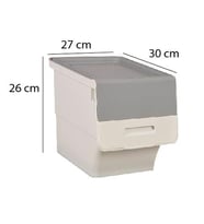 Motek Tekerlekli Eşya Ve Erzak Kutusu Organizer12 LT X 1ADET (Gri)