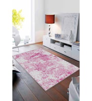 Fuşya Sade Desensiz Kaymaz Tabanlı Dekoratif Halı MA01 - 100 x 160 cm