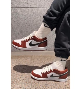 Air Jordan 1 Low Special Edition Leather Unisex Sneaker Hakiki Deri Günlük Spor Ayakkabı Beyaz Kahverengi