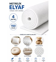 4 Metre 150 Gr Metrelik Elyaf – Kalın Beyaz Rulo Dolgu ve Kaplama Malzemesi
