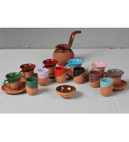 Ful Set Klasik Model Cezve , Fincan takımı , Kahve Yanı Su Bardağı, Çerezlik HEDİYELİ