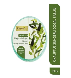 Doğal Peeling Etkili Parlaklık Etkili Natural Süngerli Okaliptus Sabun