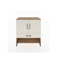 Hyperion Şifonyer Tek Raflı Tek Çekmeceli 2 Kapaklı 88x44x96 Çam-Aytaşı
