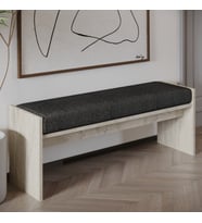 Pearl Bench – Modern Tasarım Antre, Mutfak, Yatak Odası, Balkon Oturma Bankı, Kolay Kurulum (Bej)