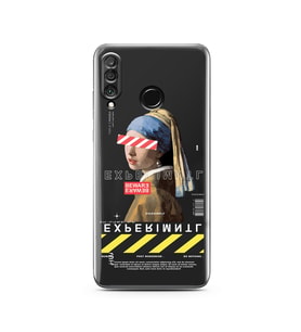 Huawei P30 Lite Uyumlu Baskılı Yumuşak Silikon Şeffaf Telefon Kılıfı