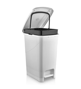 40 Litre İç Kovalı Slim Pedallı Çöp Kovası, Pratik ve Şık Tasarım