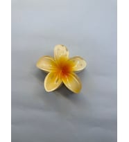 Tekli, Açık Sarı Renk 8 cm Lotus Çiçeği Mandal Toka