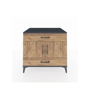 Kronos Şifonyer 2 Raflı 2 Çekmeceli 2 Kapaklı 88x59x80 Antrasit-Çam