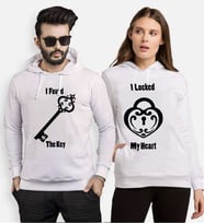 Tshirthane Heart Key Sevgili Kombinleri Kapüşonlu Kombini (Tek Ürün Fiyatıdır.)