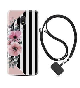 Xiaomi Redmi 8A 8 Pro 9C 9T 10C 11T Pro Kılıf Boyun Askılı Silikon Flowers 4 1390