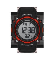 Hummel Erkek Spor Kol Saati Siyah Kırmızı Hm-1013Md-4 (Siyah-Kırmızı)
