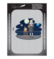 Galileo Galilei Astronomy Planets Gezegen Tekstil Ütü İle Yapışan Transfer Baskı Kağıdı DTF BASKI