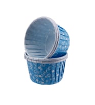 Cupcake Kalıbı Orta Boy 50*39 MM KAR DESENLİ (100 Adet)  Mavi