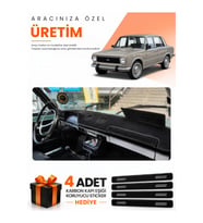 TOFAŞ MURAT 124 (1971-1977) Uyumlu Torpido Koruma Örtüsü Oto Kılıfı - Siyah