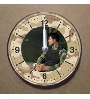 Kişiye Özel Magnet Saat Buzdolabı Saati Duvar Saati 11,5cm MS5003