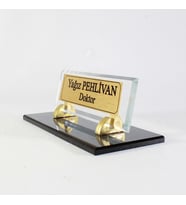Kişiye Özel Tasarım Premium Masaüstü İsimlik - Yönetici İsimlik – Ofis Masaüstü İsimlik
