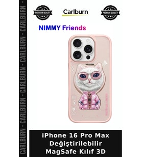 iPhone 16 Pro Max Değiştirilebilir MagSafe Kılıf 3D Koruma Kapağı Teknoloji Telefon