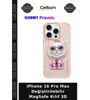 iPhone 16 Pro Max Değiştirilebilir MagSafe Kılıf 3D Koruma Kapağı Teknoloji Telefon
