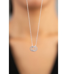 Elika Silver Kadın Sonsuzluk Model 925 Ayar Gümüş Kolye