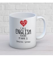 Kişiye Özel Meslek İngilizce Öğretmeni Hediyelik Kupa Bardak