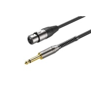 Roxtone XLR Dişi-6.3mm Gitar Erkek Jaklı Kablo 3mt RX-K12203