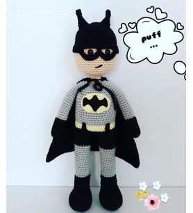 Batman Amigurumi Organik Oyuncak
