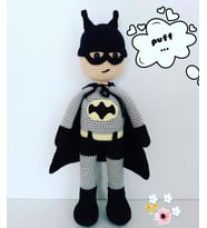 Batman Amigurumi Organik Oyuncak