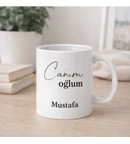 Kişiye Özel Canım Oğlum Kupa Bardak (Beyaz)