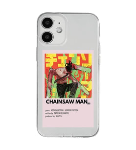 Iphone 12 Uyumlu Chainsaw Man Anime Desenli Şeffaf Telefon Kılıfı