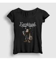 Presmono Kadın Siyah Boozer Korpiklaani T-Shirt 161549tt