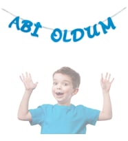 Abi Oldum Simli Eva Uzar Yazı - 80 cm (STD)