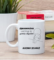 Kişiye Özel Varmış Ki Yemiş Diyelim Esprili Beyaz Kupa Bardak