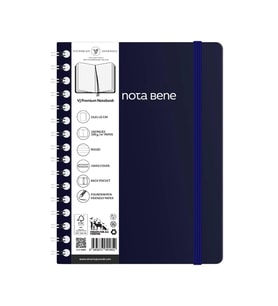 VICTORIA'S JOURNALS NOTE BENE 9262 PREMIUM NOTEBOOK SPİRALLİ SERT KAPAK A5 100gr.160 SYF. ÇİZGİLİ DE