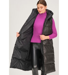 Z6733 DEWBERRY HK STYLE BAYAN YELEK-SİYAH