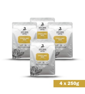 Etiyopya Single Origin Coffee 4 Lü Avantajlı Paket 1.000 Gram