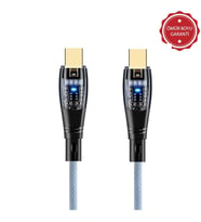 ScHitec 6A 60W Type-C to Type-C 1Metre Hızlı Data ve Şarj Kablosu Mavi YK250M