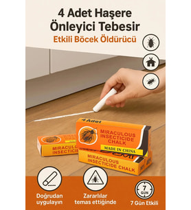 4 Adet Haşere Tebeşiri Böcek Önleyici Tebeşir Etkili Hamam Böceği Ve Karınca Kovucu (74)