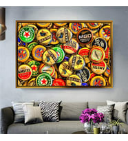 Altın Çerçeveli dekoratif tablo l679 (Gold)