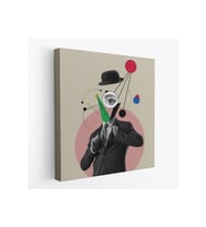 Pop Art Tablo Kahve İçen Çizgi Roman Kahramanı-5802