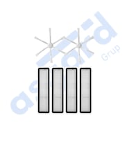 Dreame D10S, D10S PRO, D9 MAX GEN2 Uyumlu 2 Yan Fırça 4 Filtre PKT-iasgf0000211