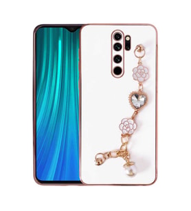 Xiaomi Redmi Note 8 Pro Kılıf El Tutamaçlı Taka Kapak (Beyaz)