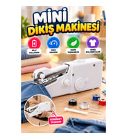 El Tipi Taşınabilir Mini Dikiş Makinesi – Pilli Hızlı Onarım ve Kendin Yap
